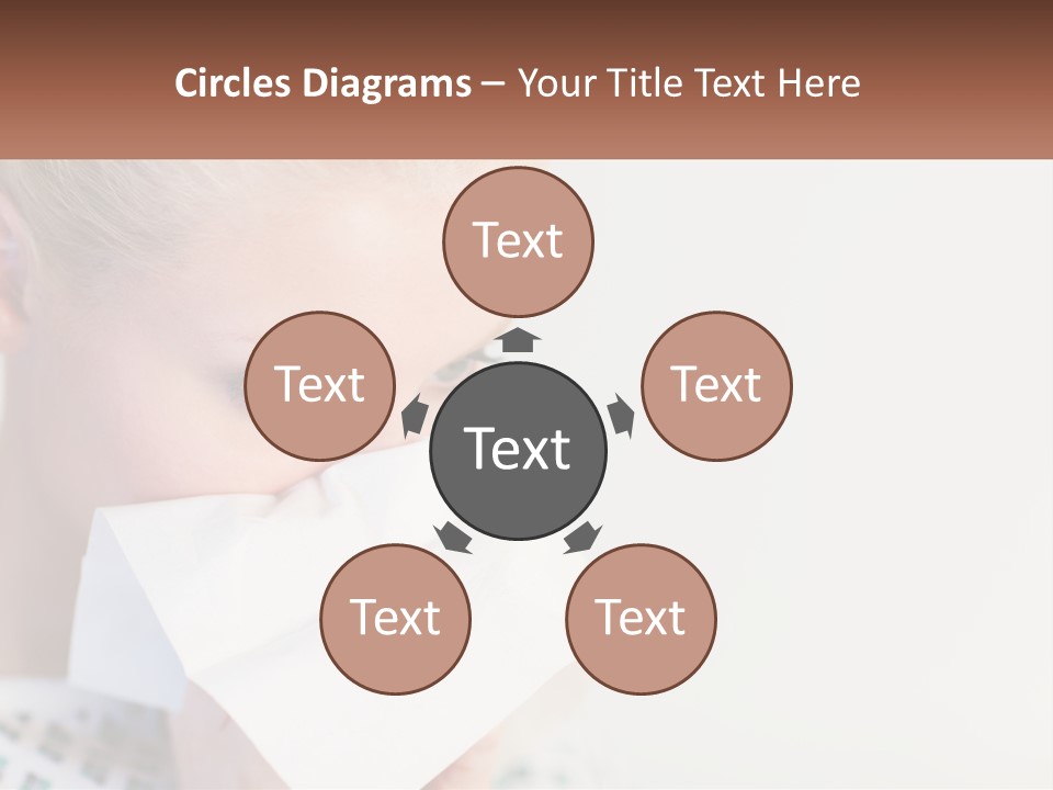 Brunette Cute Pretty PowerPoint Template