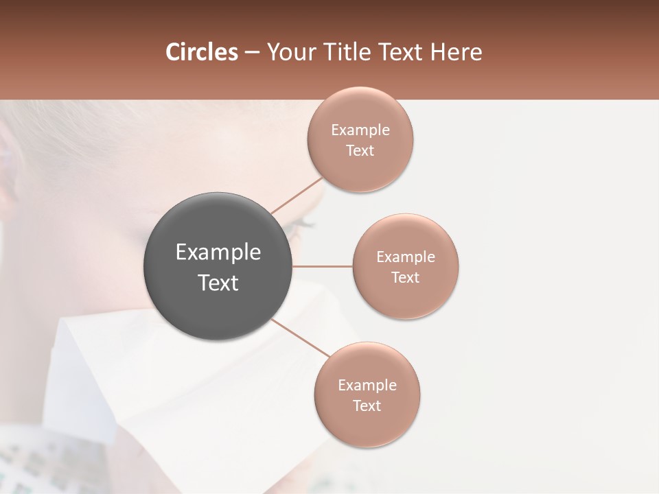 Brunette Cute Pretty PowerPoint Template