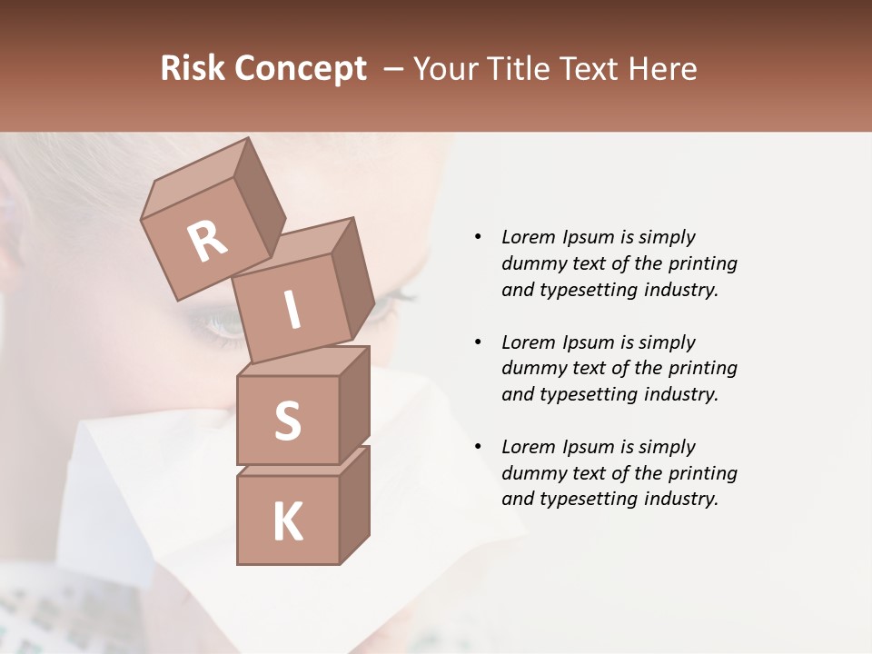 Brunette Cute Pretty PowerPoint Template