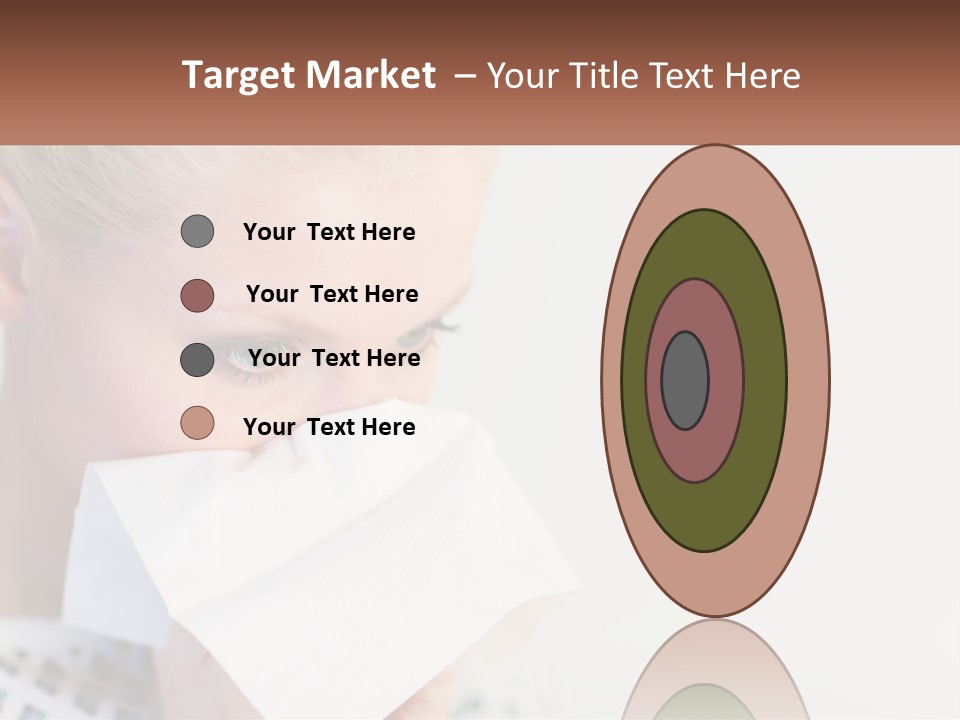 Brunette Cute Pretty PowerPoint Template