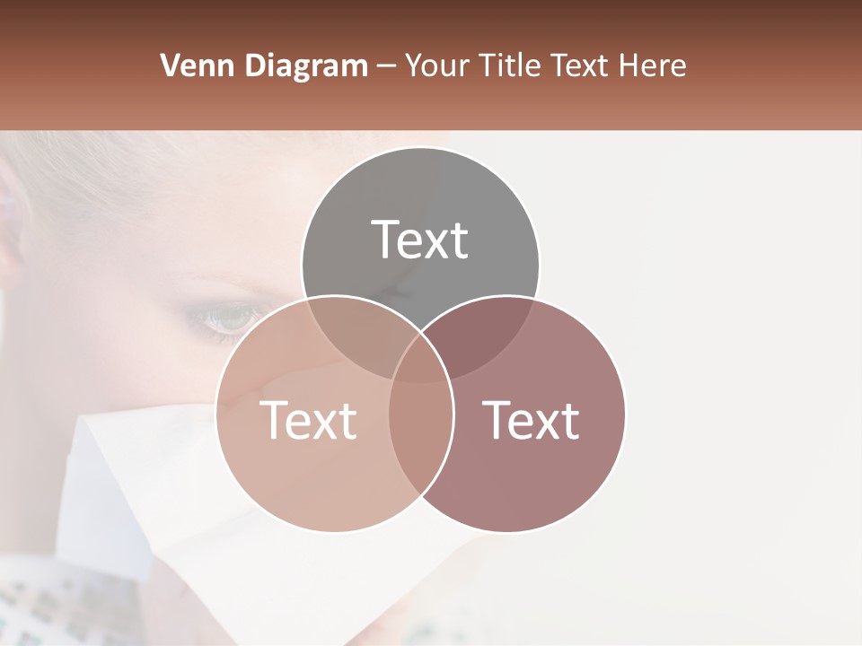 Brunette Cute Pretty PowerPoint Template