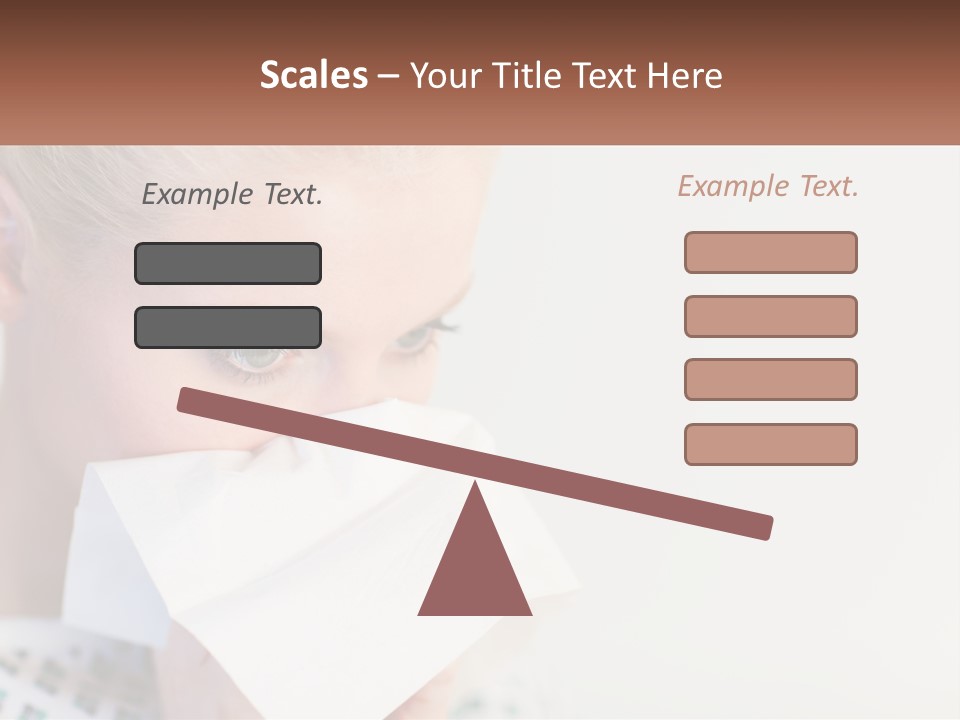 Brunette Cute Pretty PowerPoint Template