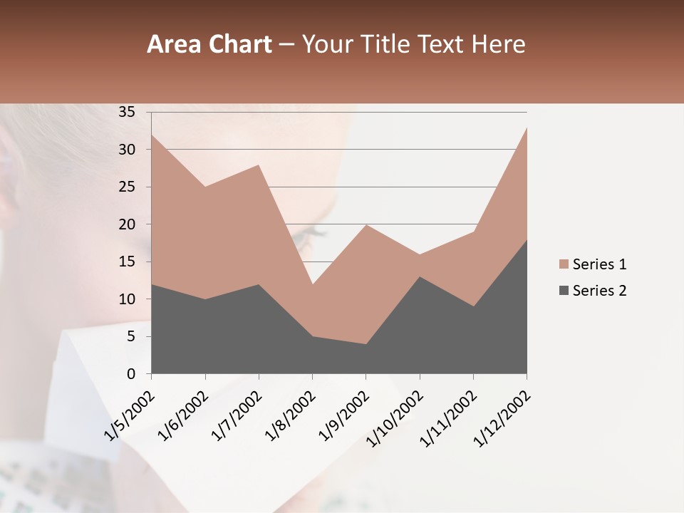 Brunette Cute Pretty PowerPoint Template
