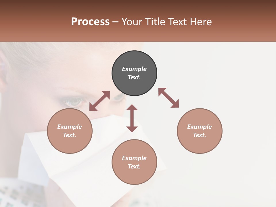 Brunette Cute Pretty PowerPoint Template