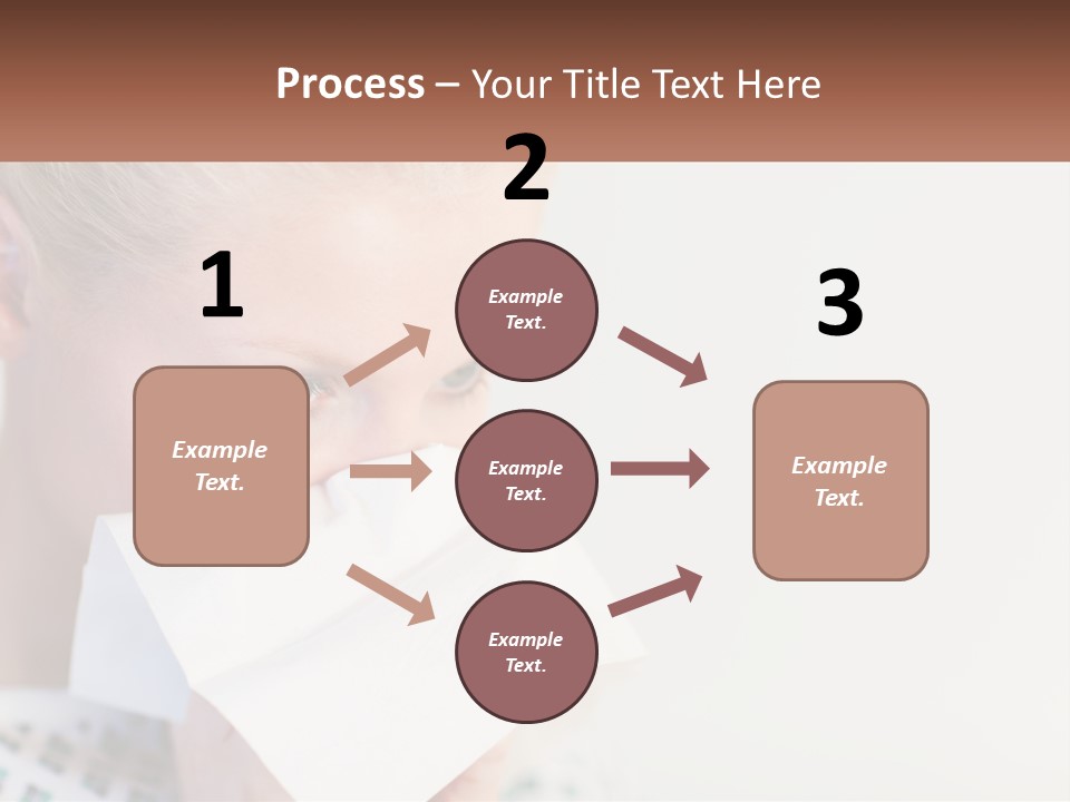 Brunette Cute Pretty PowerPoint Template