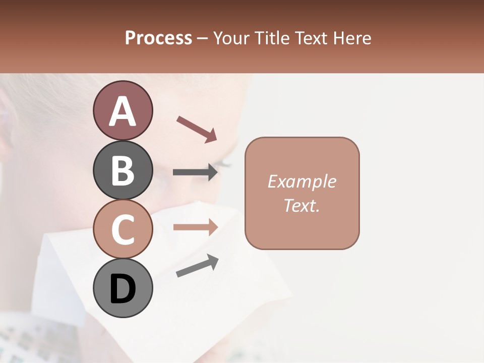 Brunette Cute Pretty PowerPoint Template