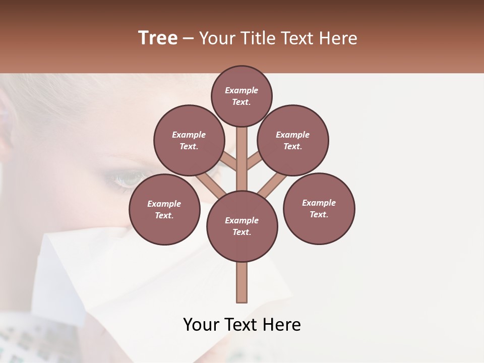 Brunette Cute Pretty PowerPoint Template