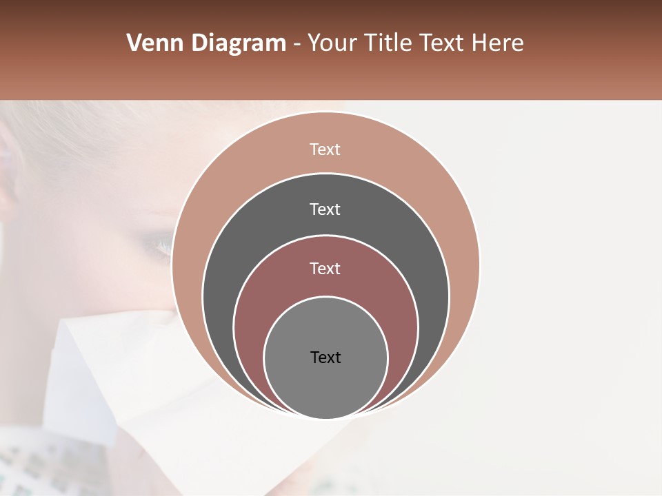 Brunette Cute Pretty PowerPoint Template