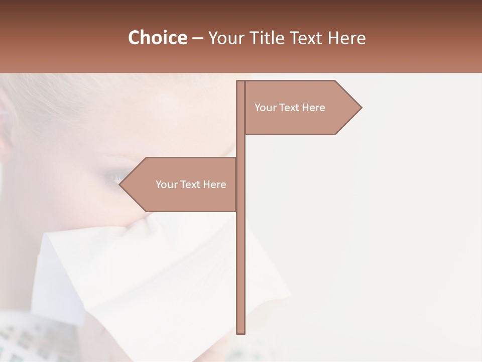 Brunette Cute Pretty PowerPoint Template