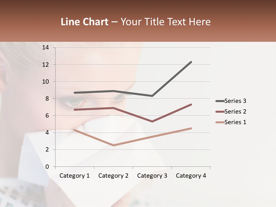 Brunette Cute Pretty PowerPoint Template