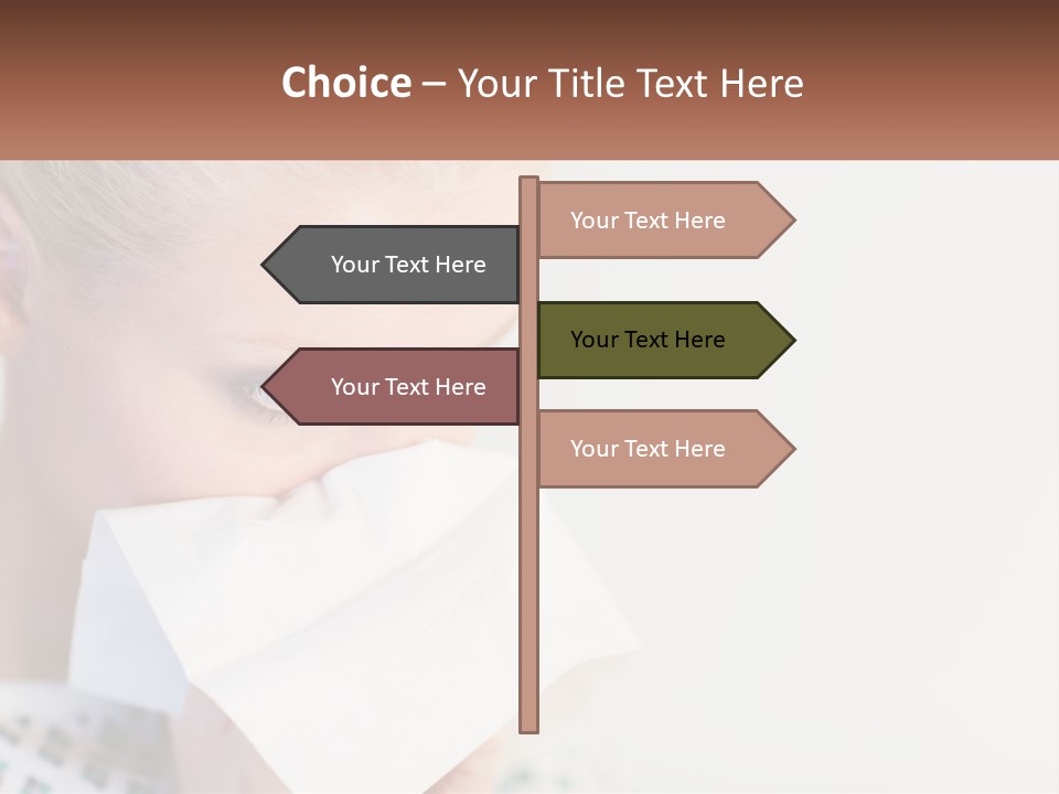 Brunette Cute Pretty PowerPoint Template