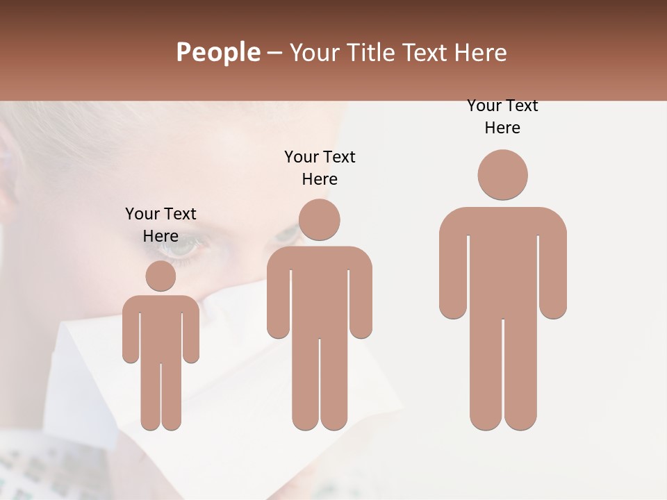 Brunette Cute Pretty PowerPoint Template