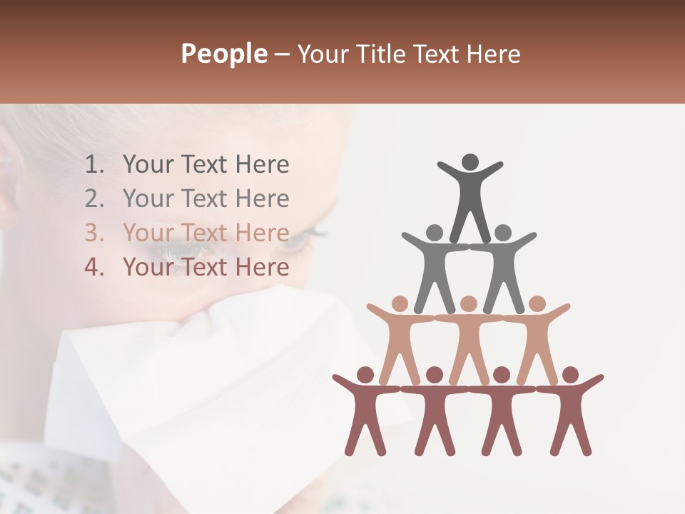 Brunette Cute Pretty PowerPoint Template