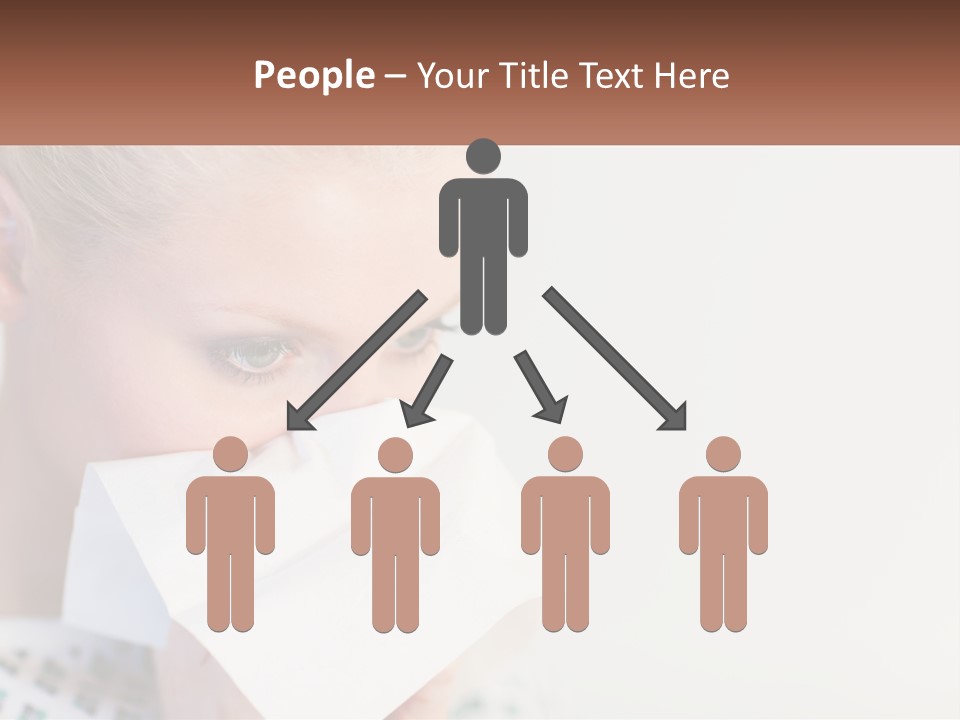 Brunette Cute Pretty PowerPoint Template