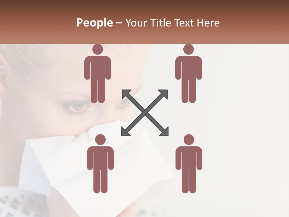 Brunette Cute Pretty PowerPoint Template