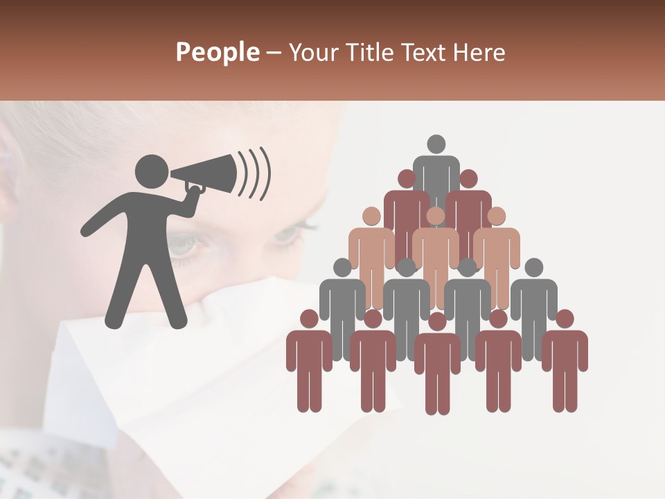 Brunette Cute Pretty PowerPoint Template