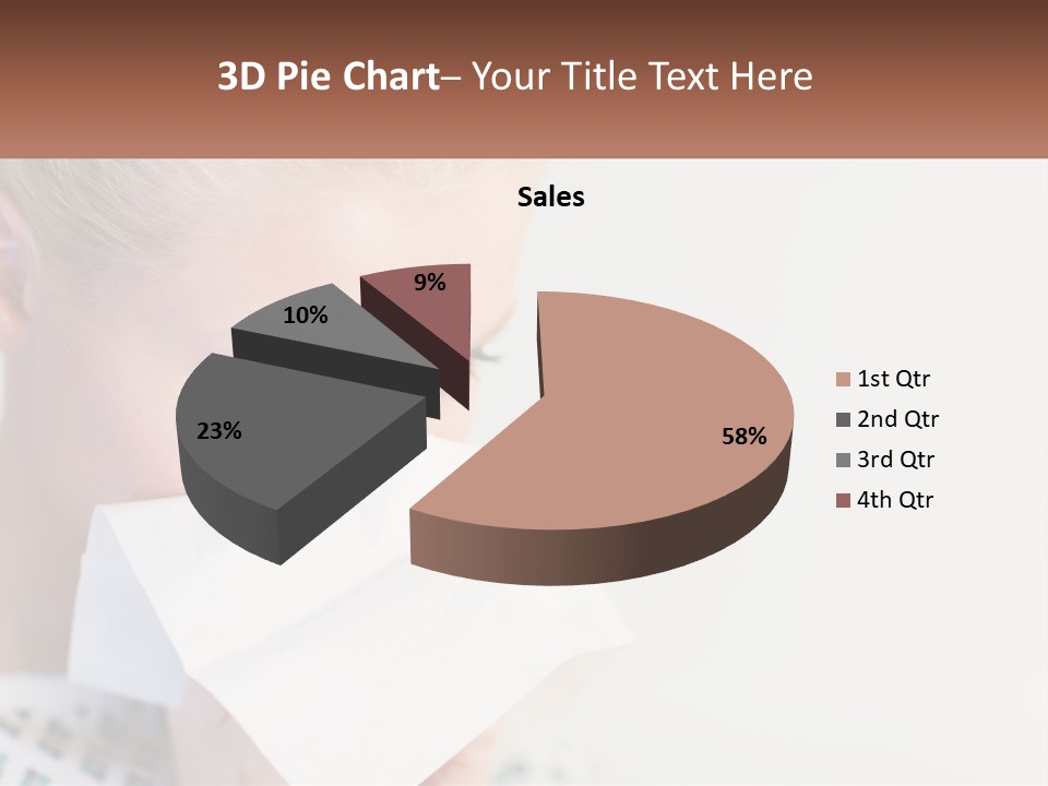 Brunette Cute Pretty PowerPoint Template
