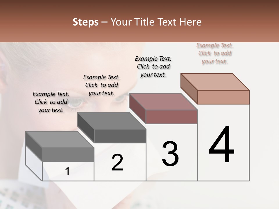 Brunette Cute Pretty PowerPoint Template