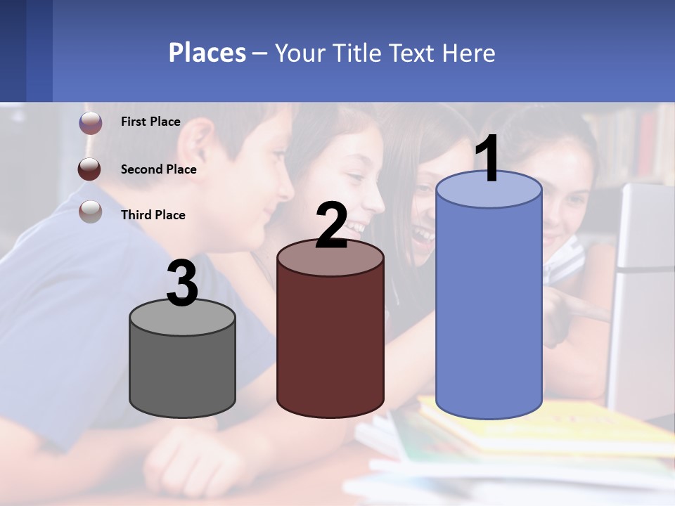 Happy Girl Pretty PowerPoint Template