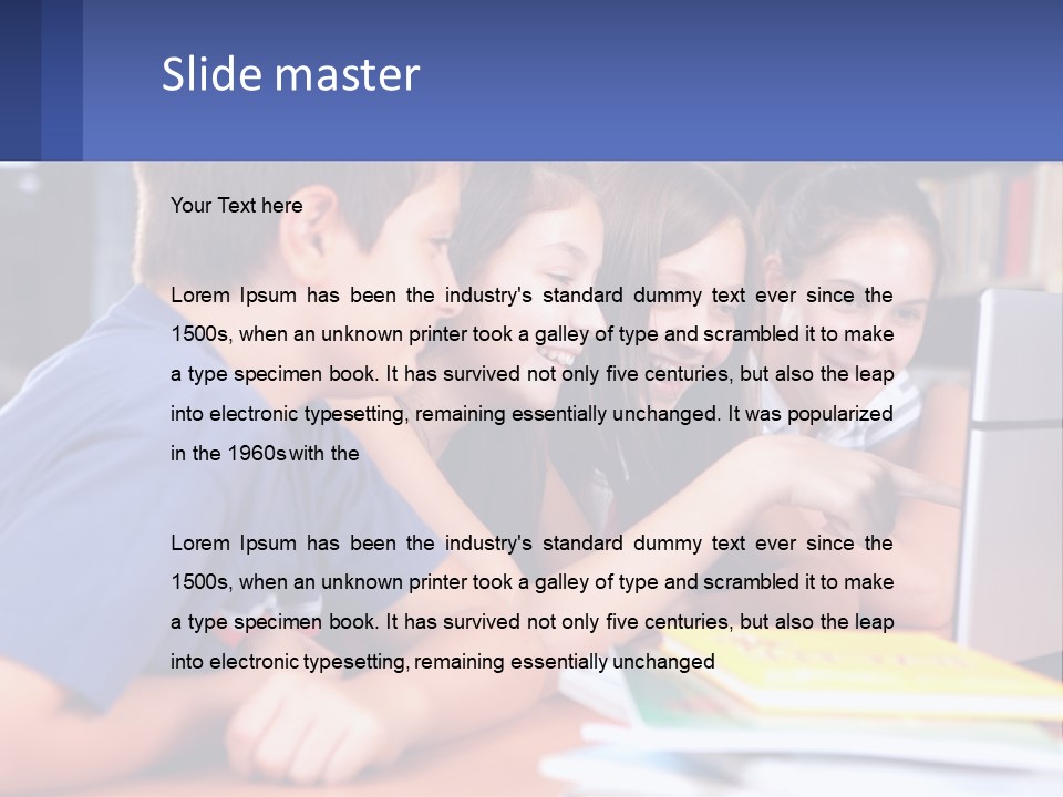 Happy Girl Pretty PowerPoint Template