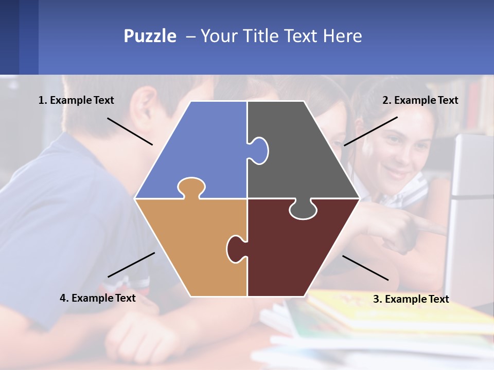 Happy Girl Pretty PowerPoint Template