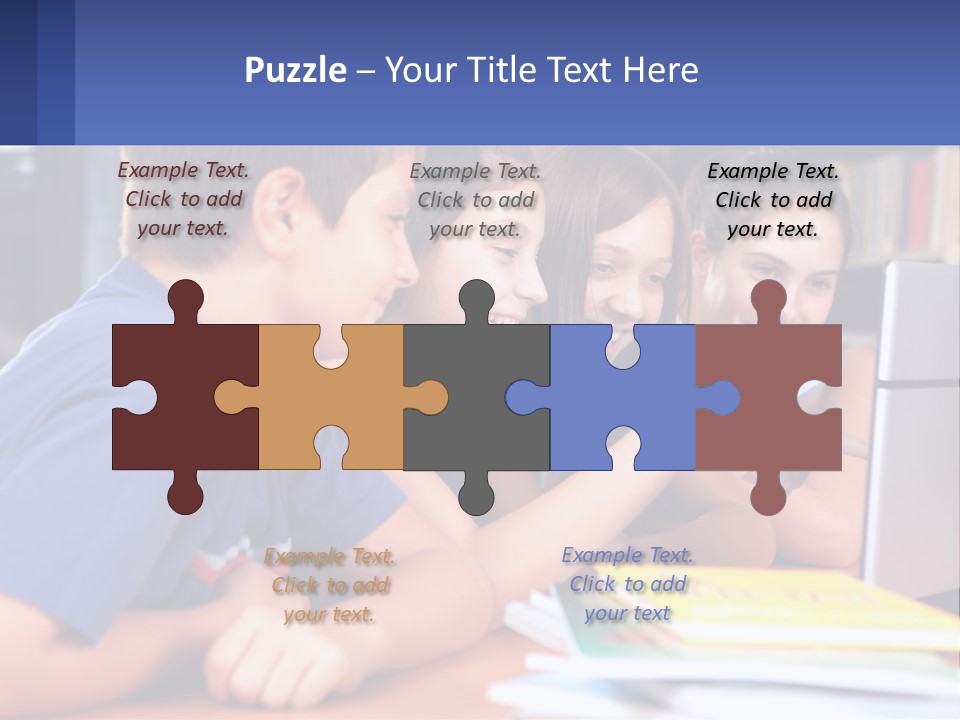 Happy Girl Pretty PowerPoint Template