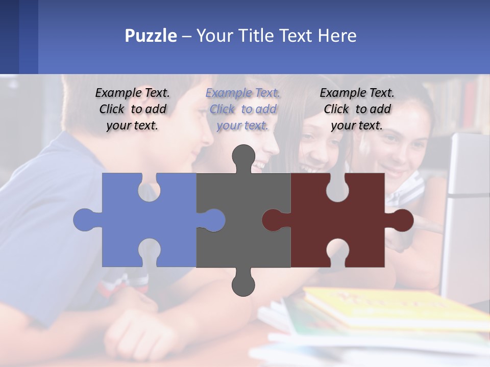 Happy Girl Pretty PowerPoint Template