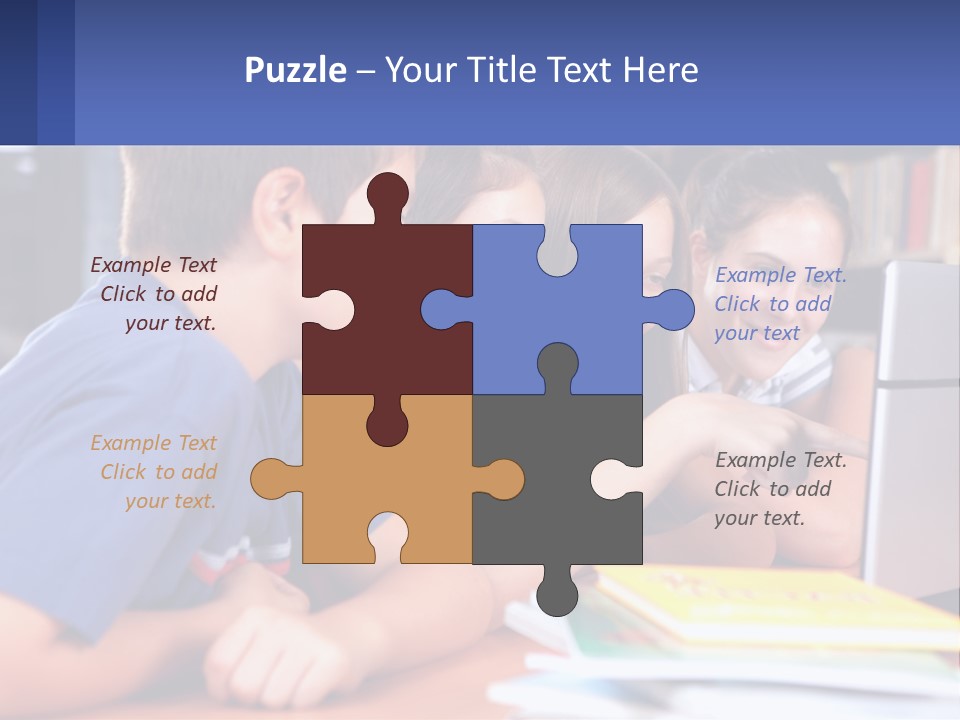 Happy Girl Pretty PowerPoint Template