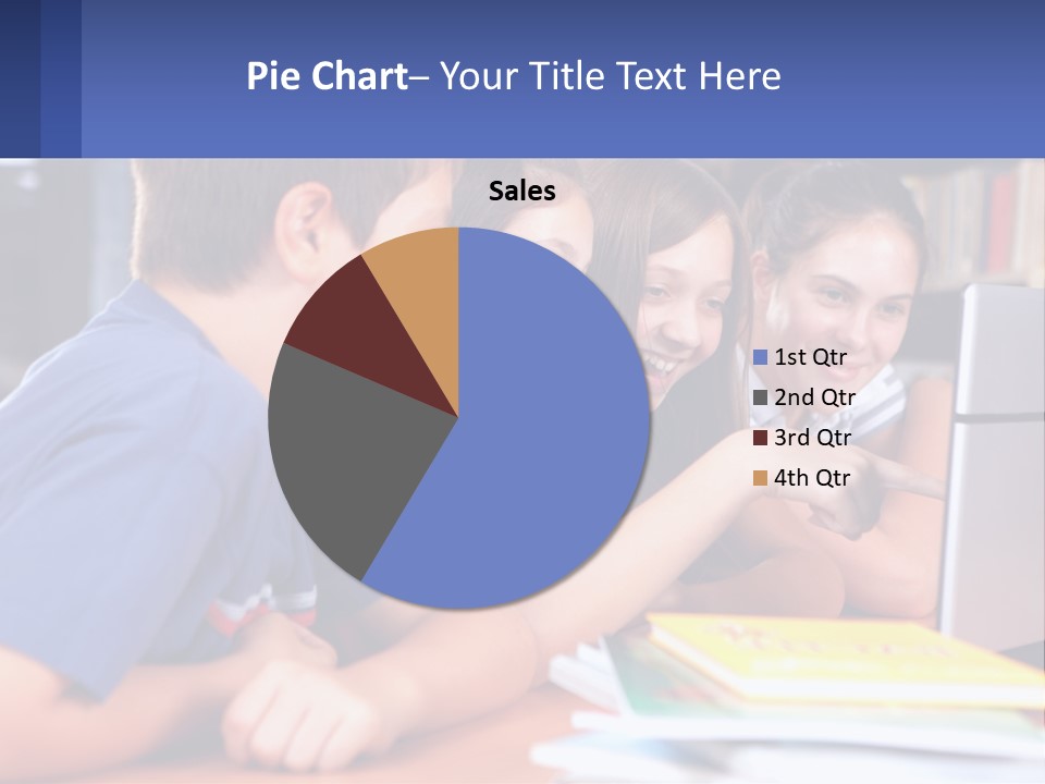 Happy Girl Pretty PowerPoint Template