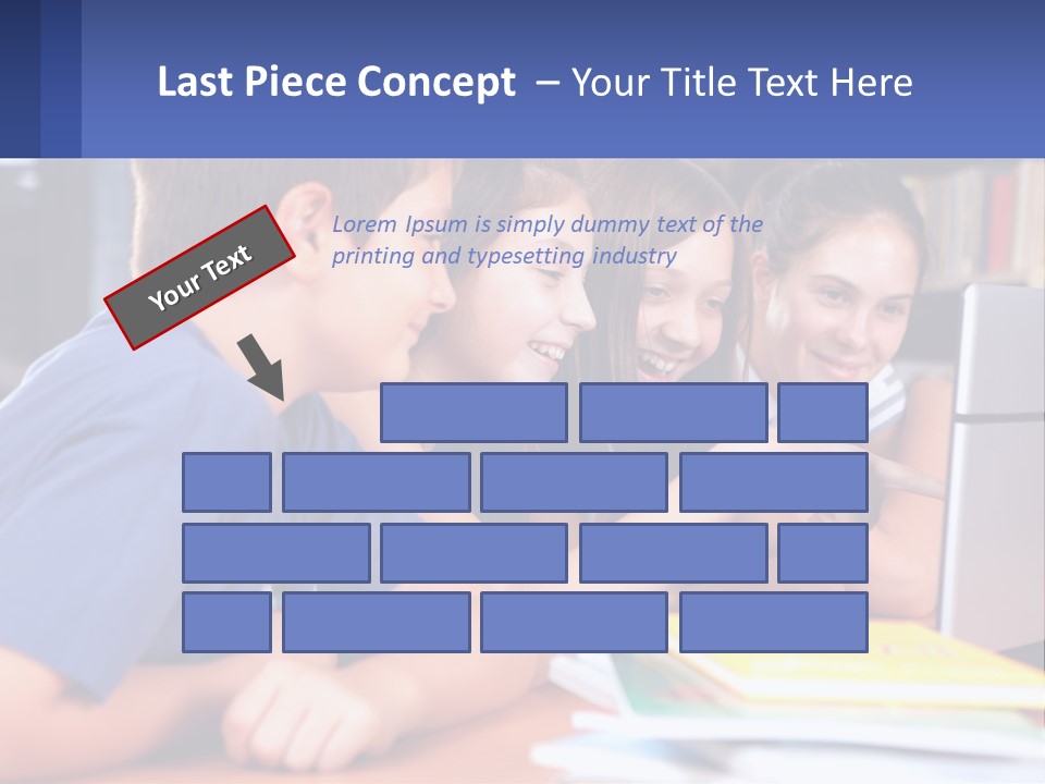 Happy Girl Pretty PowerPoint Template