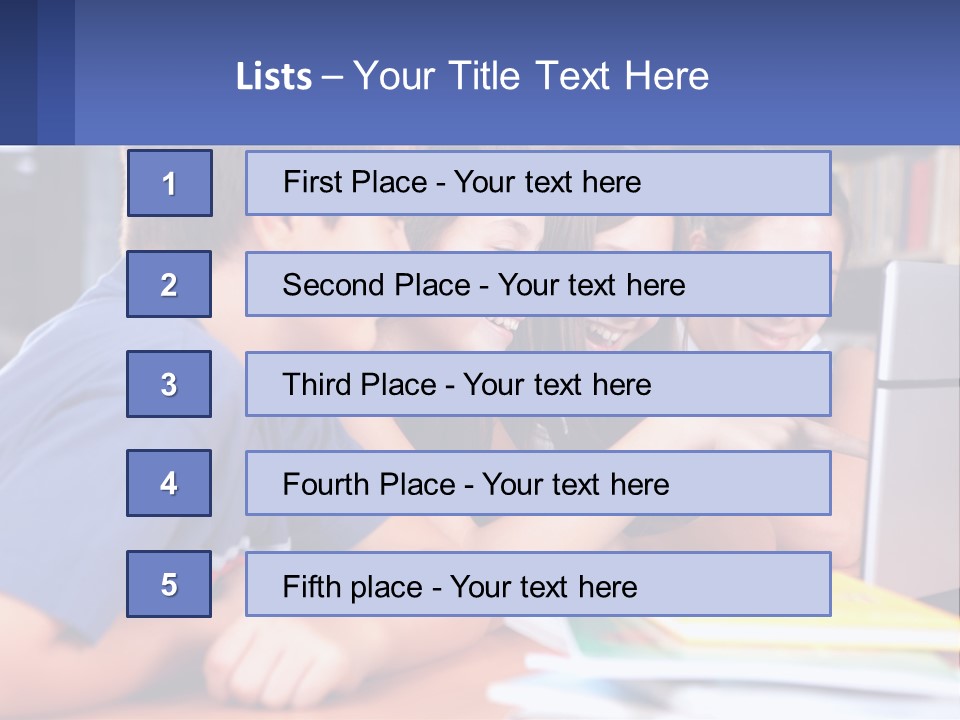 Happy Girl Pretty PowerPoint Template