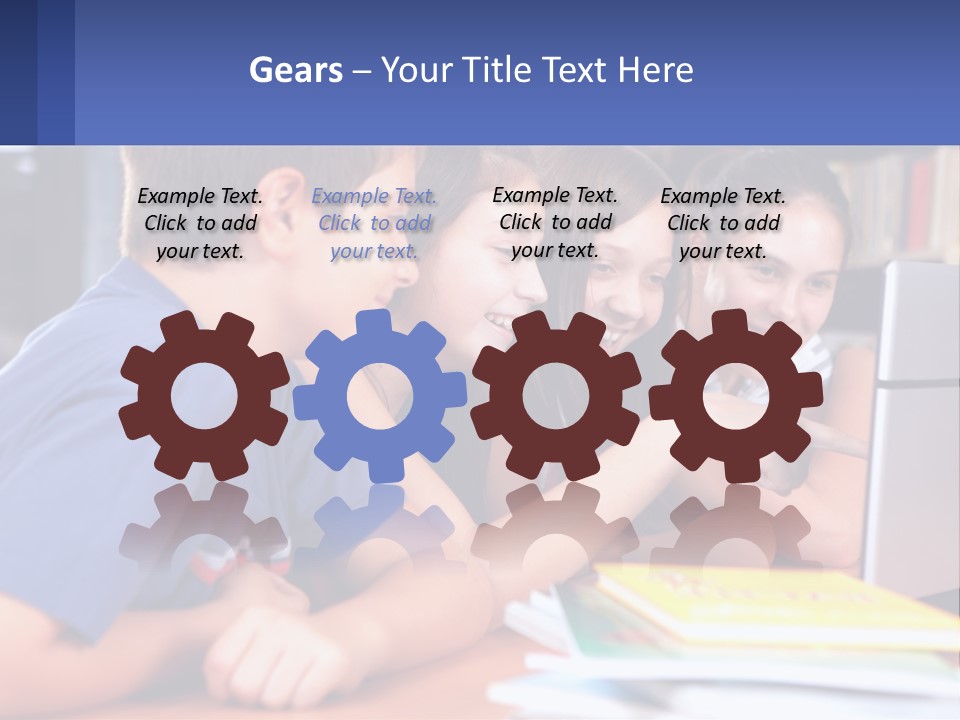 Happy Girl Pretty PowerPoint Template