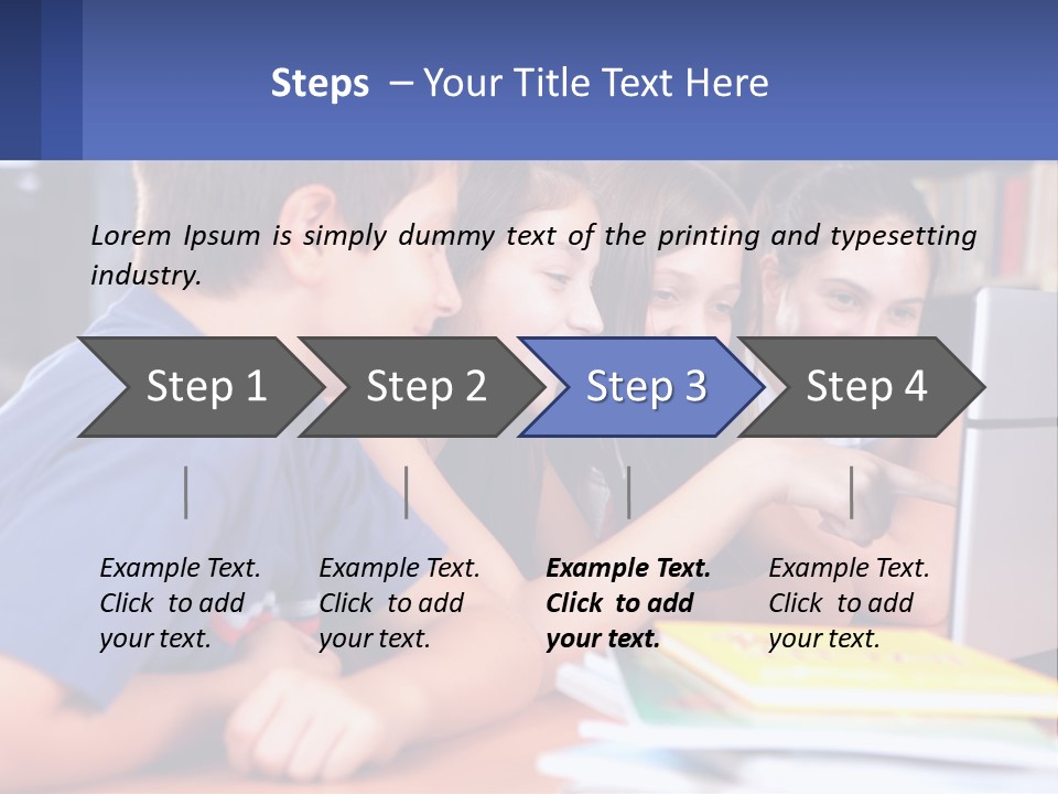 Happy Girl Pretty PowerPoint Template