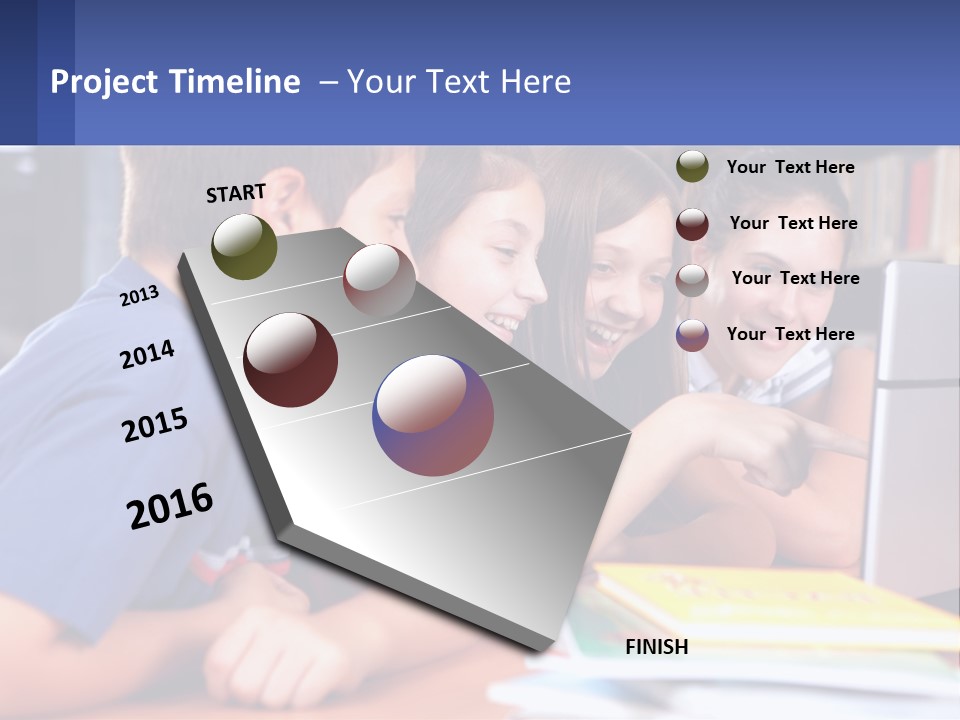 Happy Girl Pretty PowerPoint Template