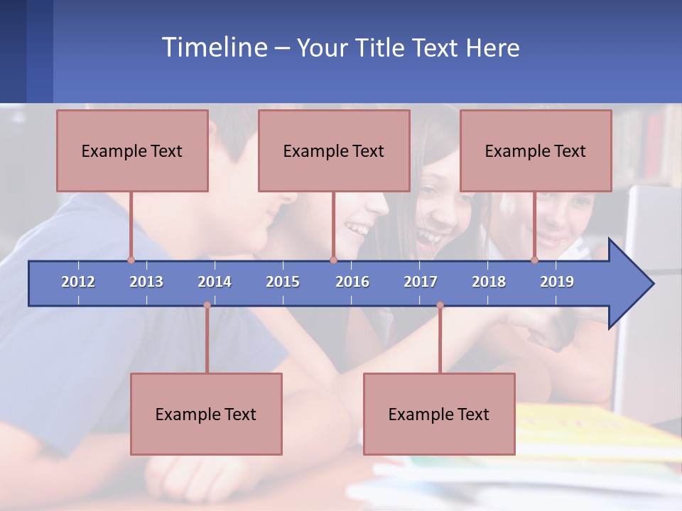 Happy Girl Pretty PowerPoint Template