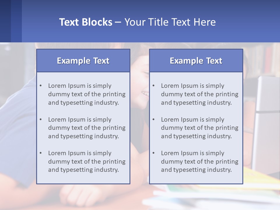 Happy Girl Pretty PowerPoint Template
