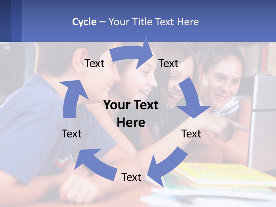 Happy Girl Pretty PowerPoint Template