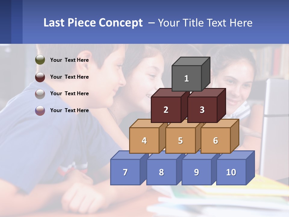 Happy Girl Pretty PowerPoint Template