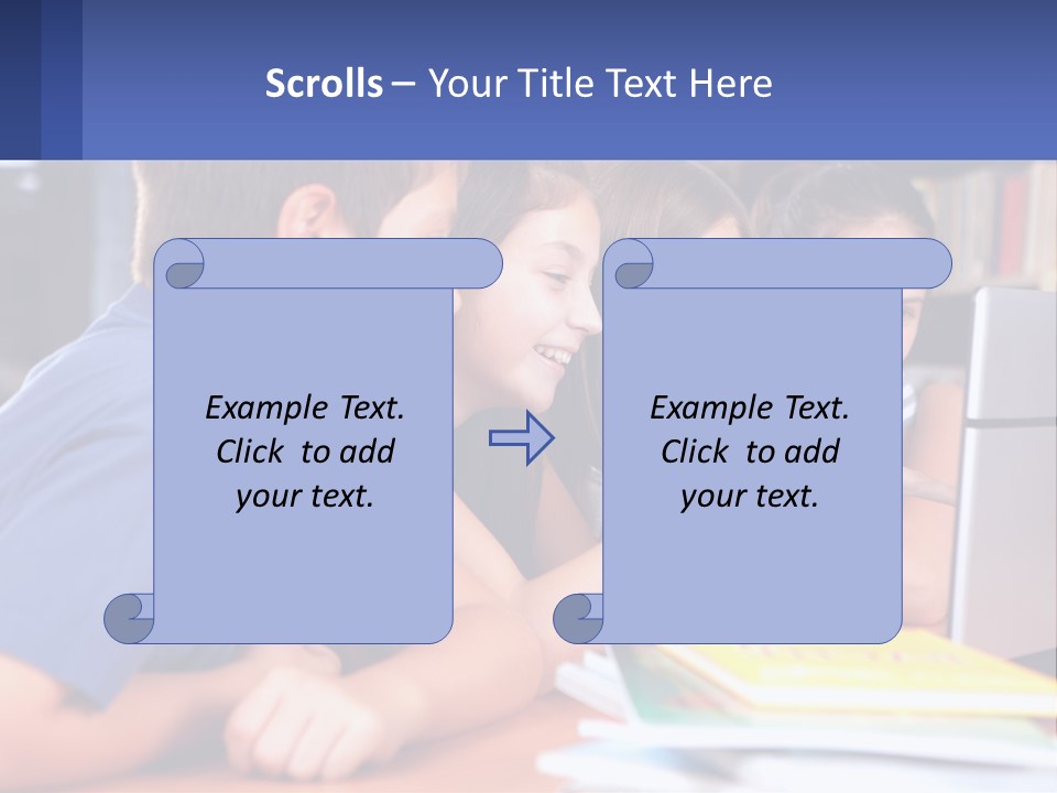 Happy Girl Pretty PowerPoint Template