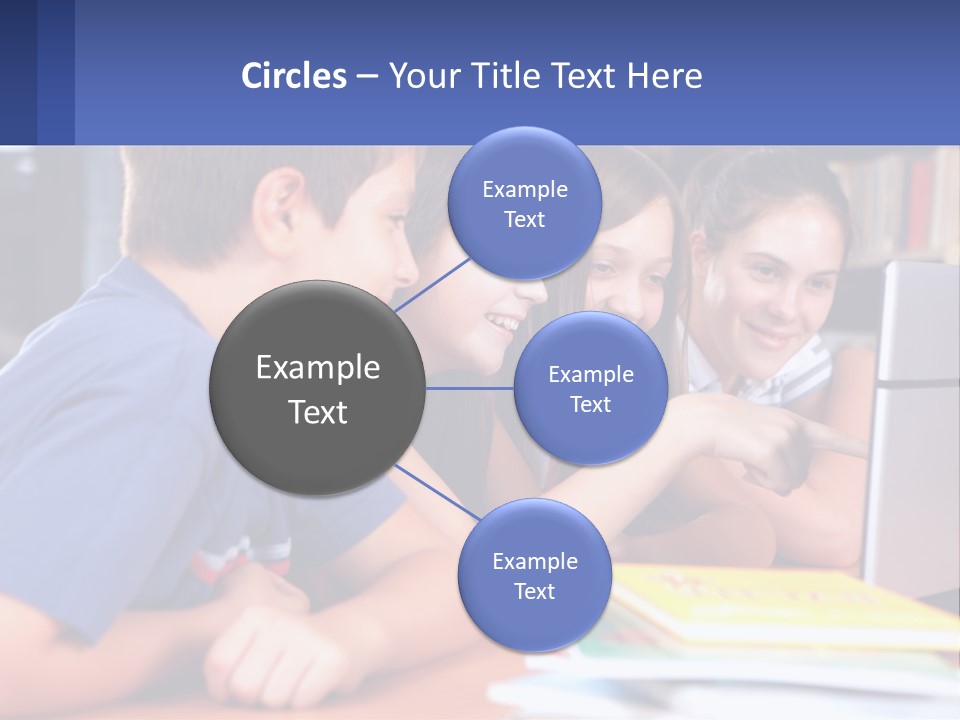 Happy Girl Pretty PowerPoint Template