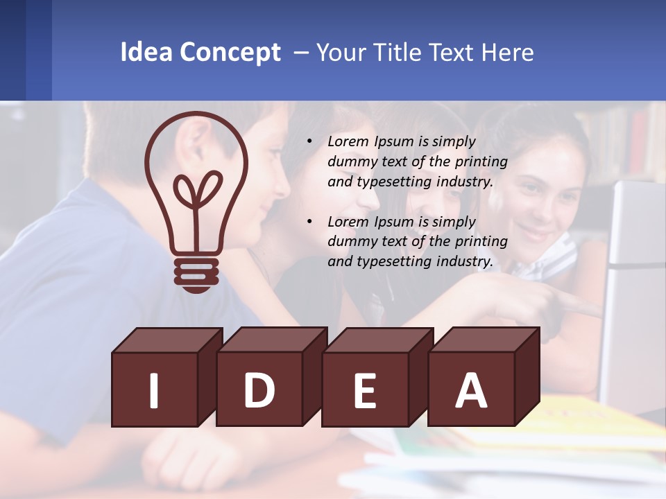 Happy Girl Pretty PowerPoint Template