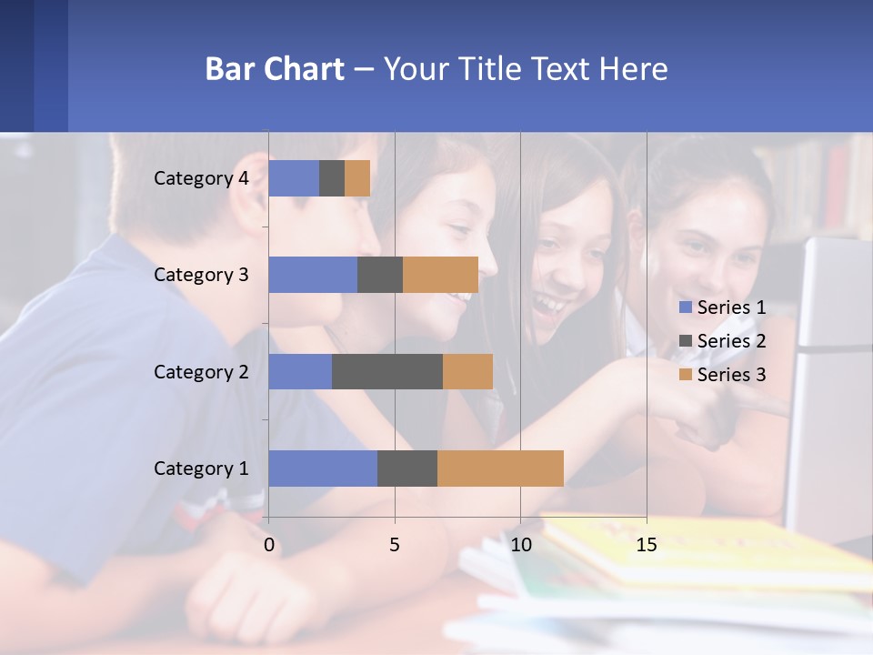 Happy Girl Pretty PowerPoint Template