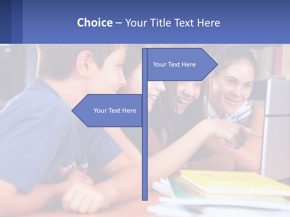 Happy Girl Pretty PowerPoint Template