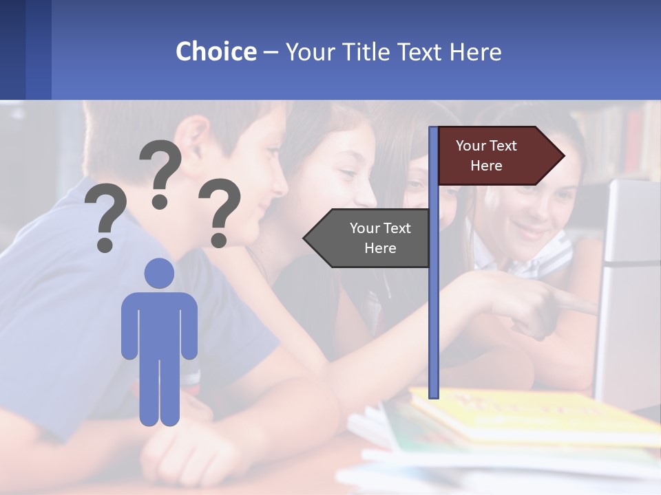 Happy Girl Pretty PowerPoint Template