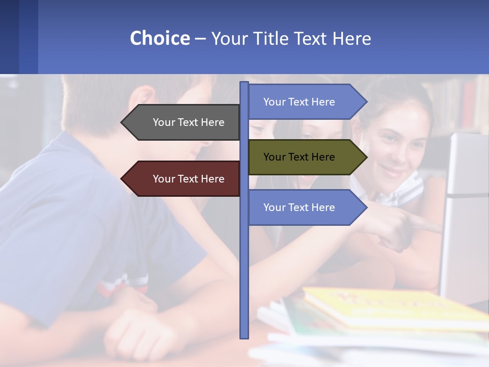 Happy Girl Pretty PowerPoint Template