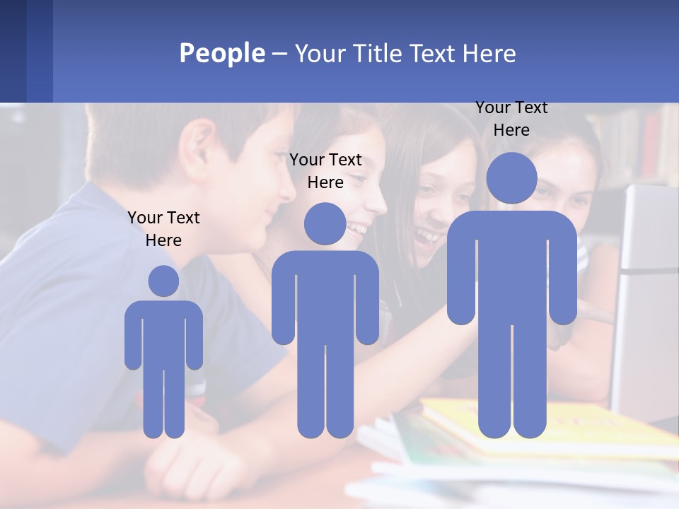 Happy Girl Pretty PowerPoint Template