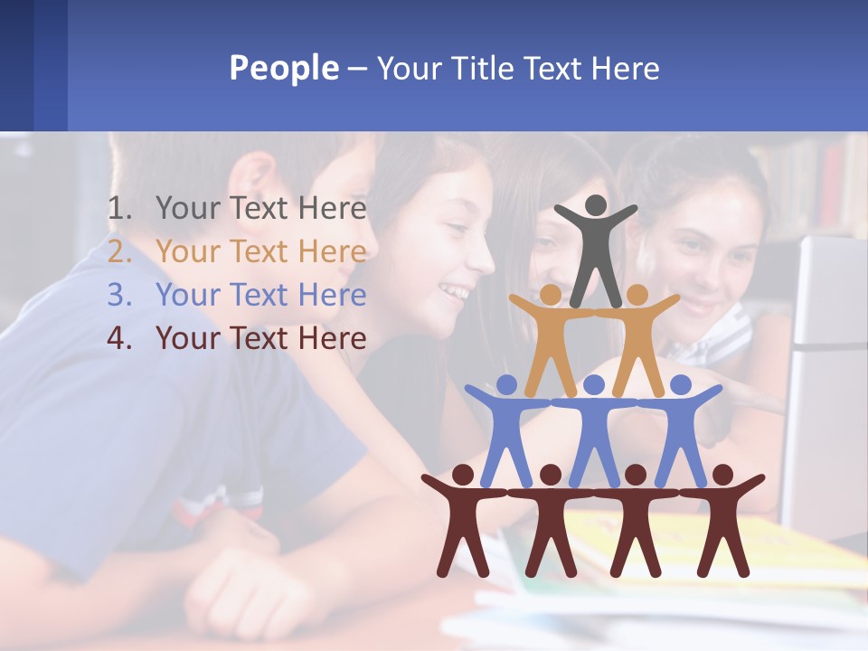 Happy Girl Pretty PowerPoint Template