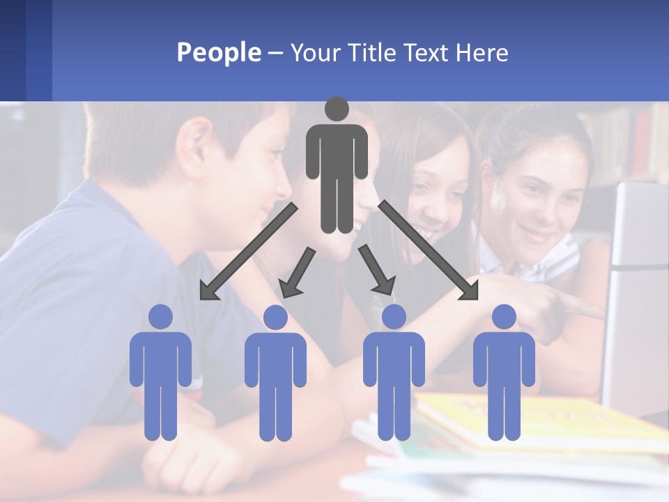 Happy Girl Pretty PowerPoint Template