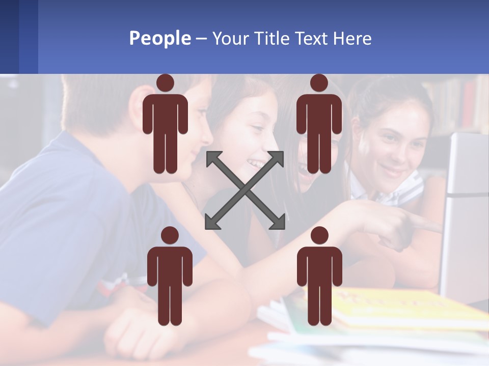 Happy Girl Pretty PowerPoint Template