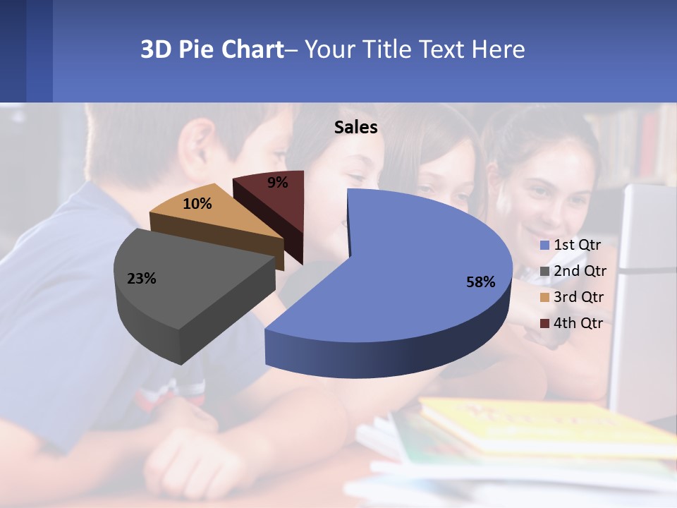 Happy Girl Pretty PowerPoint Template